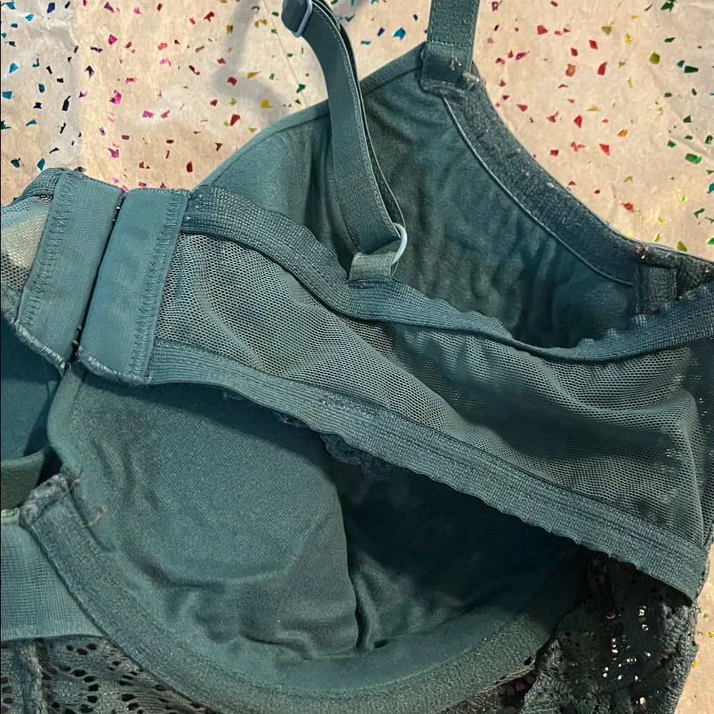 Gilligan & O'Malley Teal Lace Bra